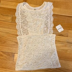 Free People lace tank top